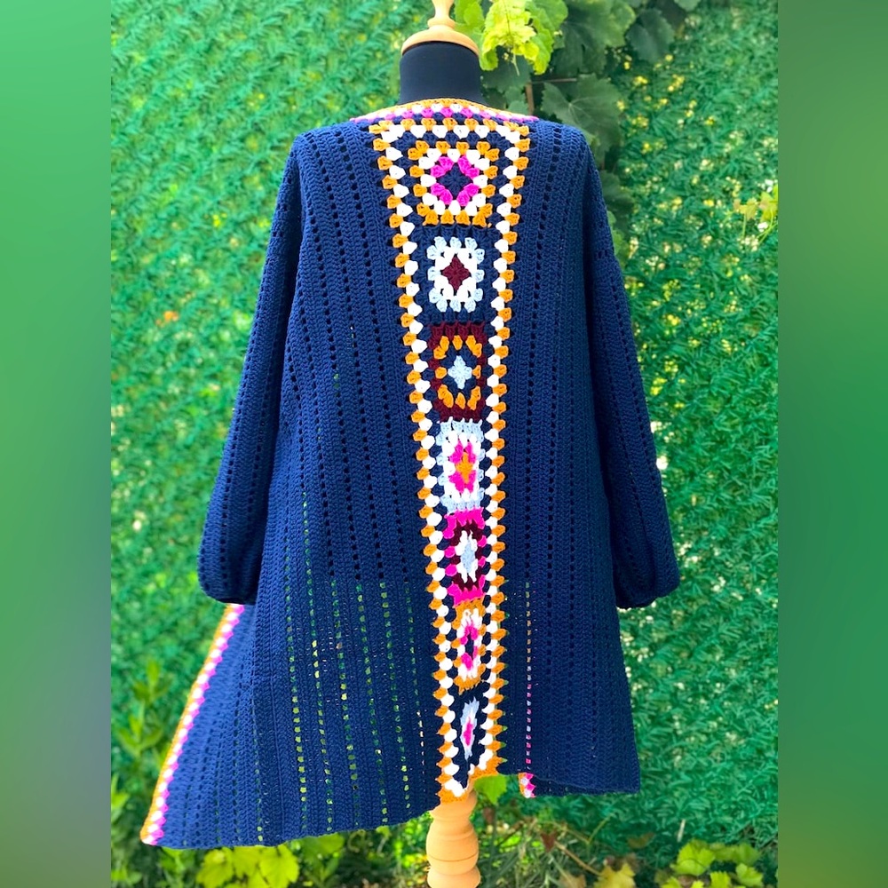 Anthropologie crocheted sweater